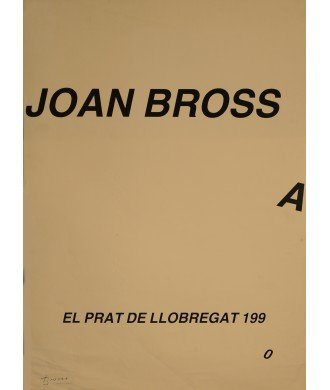 JOAN BROSSA. EL PRAT DE LLOBREGAT 1990
