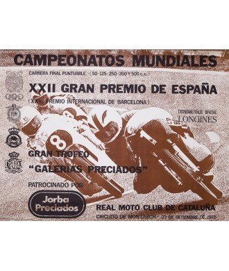 CAMPEONATOS MUNDIALES. REAL MOTO CLUB DE CATALUÑA. 1972