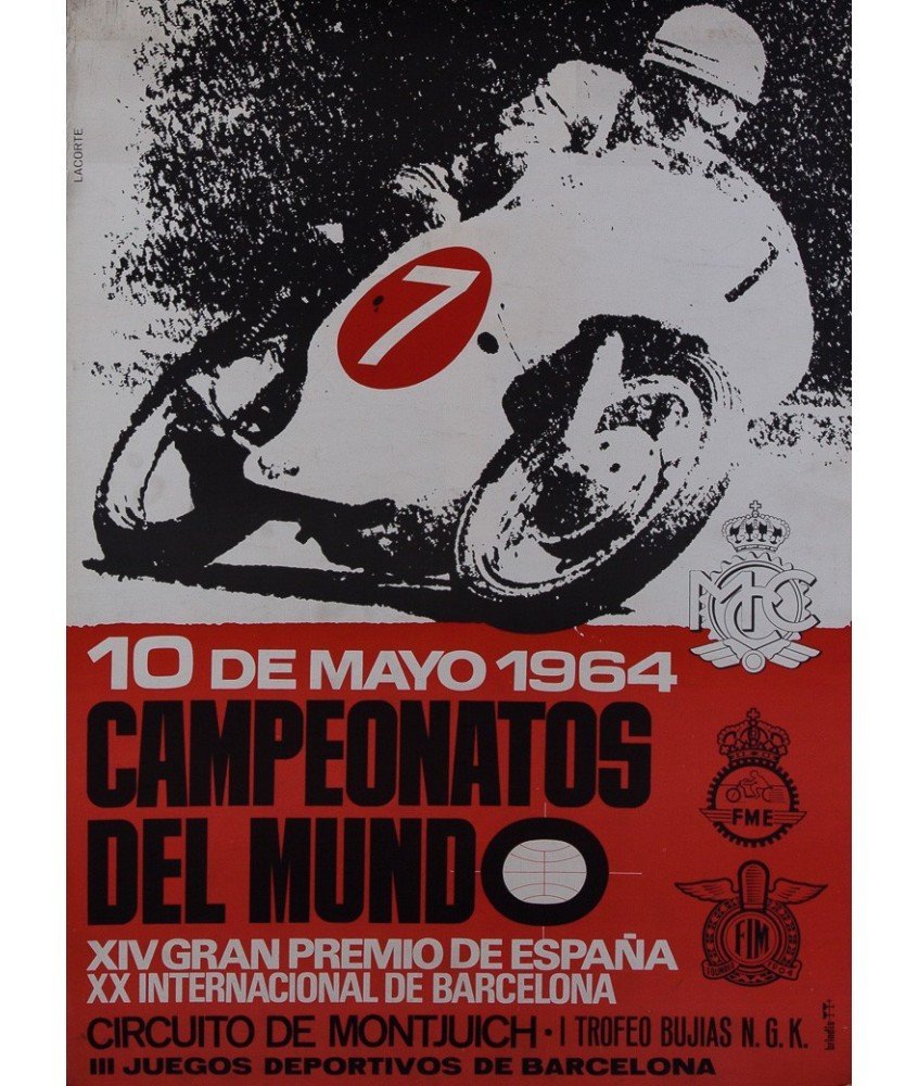 MOTO CLUB DE CATALUÑA. CAMPEONATOS DEL MUNDO. 1964