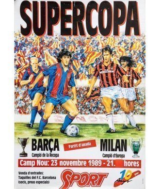 SUPERCOPA BARÇA - MILAN. CAMP NOU 23 NOVEMBRE 1989