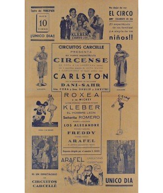 OVIEDO (ASTURIAS) 10/05/1940. CIRCO CARCELLE-CARLSTON