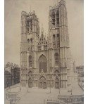 BRUXELLES, L’Eglise Ste Gudule (Cathedrale). N.D. Phot.