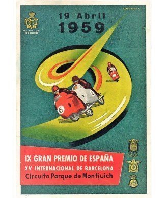 IX GRAN PREMIO DE ESPAÑA. 1959. REAL MOTO CLUB DE CATALUÑA