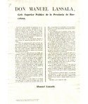 MANUEL LASSALA. GEFE SUPERIOR POLITICO. BARCELONA 1846. CARRUAGES