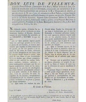 LUIS DE VILLEMUR. .BARCELONA 1826. CARRIAGES AND FIREPLACES