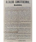 ALCALDIA CONSTITUCIONAL. BANDO. BARCELONA 1876.CARRUAJES
