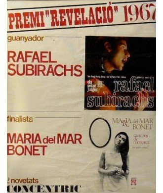 PREMI "REVELACIÓ" 1967, R. SUBIRACHS, Mª MAR BONET