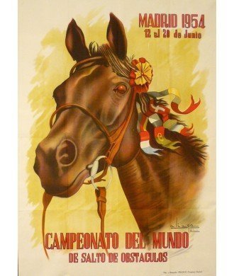 CAMPEONATO DE MUNDO DE SALTO DE OBSTACULOS. MADRID 1954