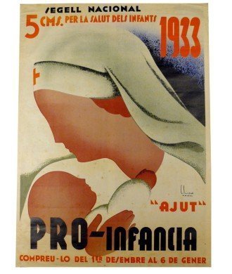 PRO-INFANCIA. SEGELL NACIONAL 1933